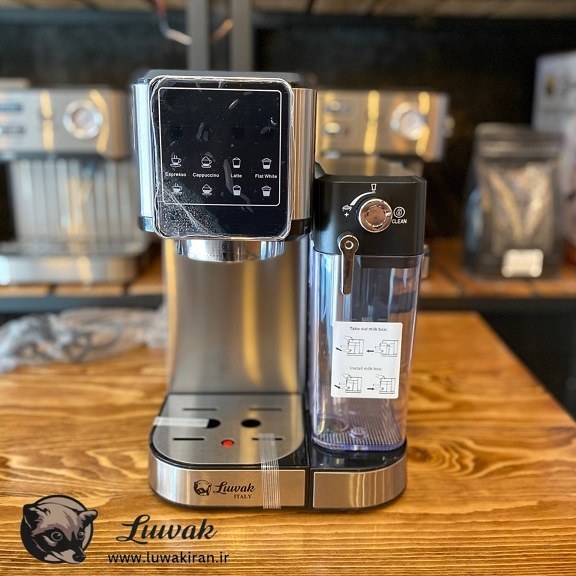 اسپرسوساز لواک مدل 360ظرفیت 1لیتر با مخزن شیر دار
